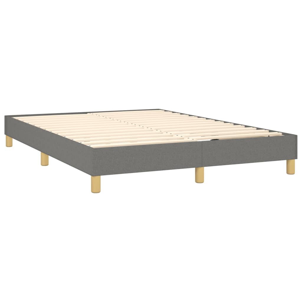vidaxllovasuspyruoklemisciuziniutamsiaipilka140x200cmaudinys9d7eeinternetureference  belsilt vidaXL lova su spyruoklėmis ir čiužiniu 140x200cm tamsiai pilka