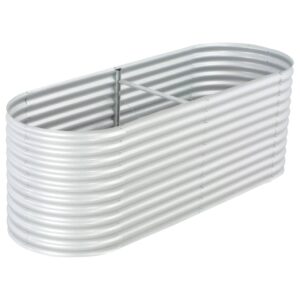 VidaXL galvanizuoto plieno sodinis lovelis 81 cm  belsilt