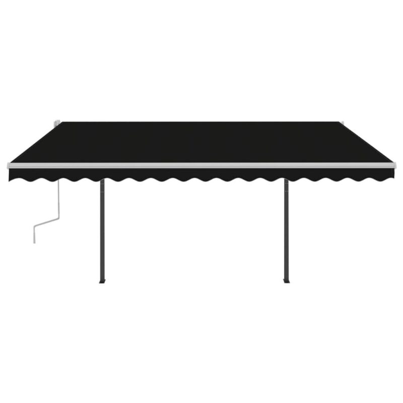 vidaXL Rankiniu būdu ištraukiama markizė, antracito, 4x3,5m, Antracito - Image 3