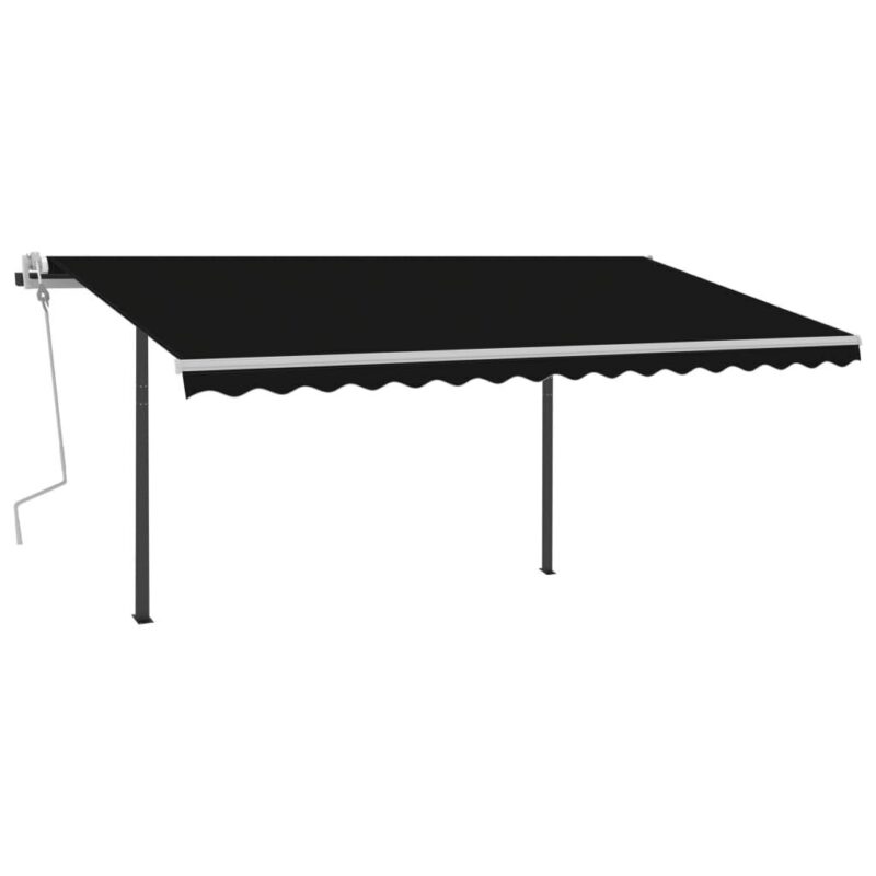 vidaXL Rankiniu būdu ištraukiama markizė, antracito, 4x3,5m, Antracito - Image 4