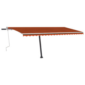 Rankiniu būdu ištraukiama markizė 500x350 cm oranžinėruda