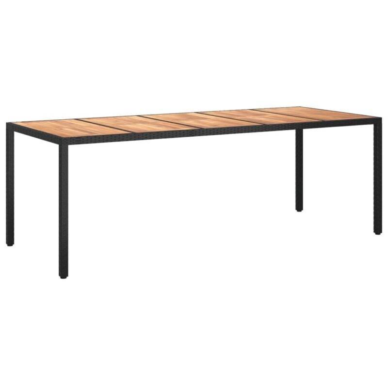 vidaXL Sodo komplektas su pagalvėlėmis, 11 dalių, juodas, poliratanas - Image 6