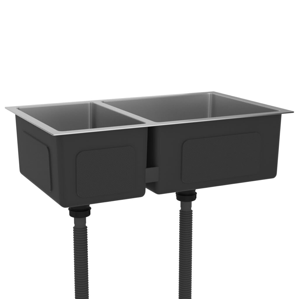 vidaxlvirtuvesplautuvenerudijantisplienas2bbd9internetureference belsilt vidaXL virtuvės plautuvė iš nerūdijančio plieno sidabro spalva