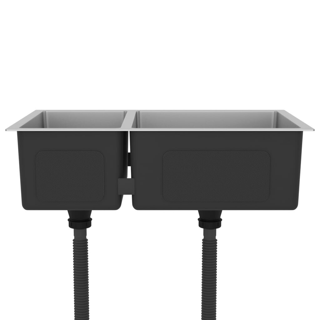 vidaxlvirtuvesplautuvenerudijantisplienas48f66atsiliepimaireference belsilt vidaXL virtuvės plautuvė iš nerūdijančio plieno sidabro spalva