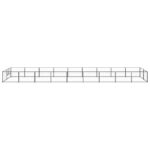 vidaXL Voljeras šunims, juodos spalvos, 18m², plienas, Juoda