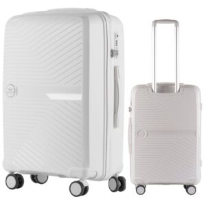 Vidutinis Wings DQ181 lagaminas 65 cm baltas   patvarus ir funkcionalu