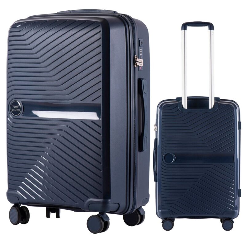 Vidutinis mėlynas Wings DQ181 lagaminas 65 cm   Belsilt