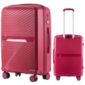 Vidutinis lagaminas Wings DQ181 65cm raudonas  patikimas kelionėms