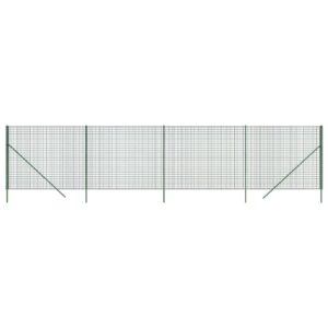 Vielinė tinklinė tvora 1,6x10m, galvanizuotas plienas, žalia