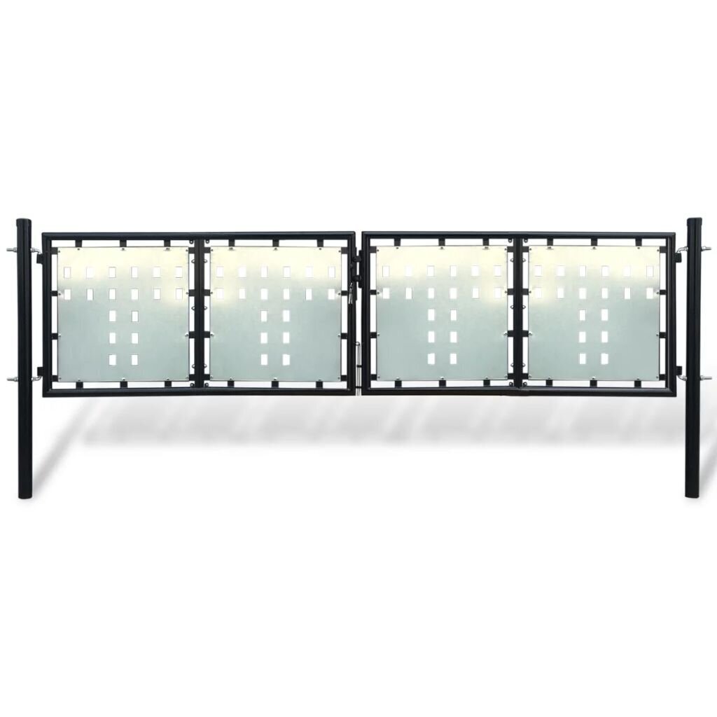 viengubivartaijuodosspalvos300x125cmcopye8283reference belsilt Viengubi juodi vartai 300x125 cm tvirti ir stilingi