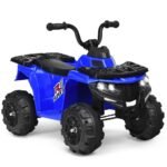 Vaikiškas elektrinis keturratis Costway mėlynas | Belsilt