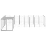 Voljeras šunims 220x440x110 cm su stogu ir skląsčiu   Belsilt