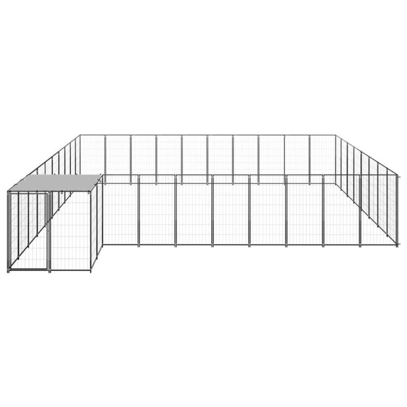 Voljeras šunims, 25,41 m², Juoda