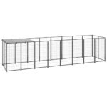 Patvarus Voljeras Šunims su Apsauginiu Skląsčiu ir Stogu