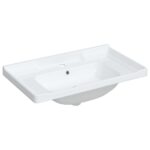 VidaXL keramikinis vonios praustuvas 81x48x23 cm  belsilt