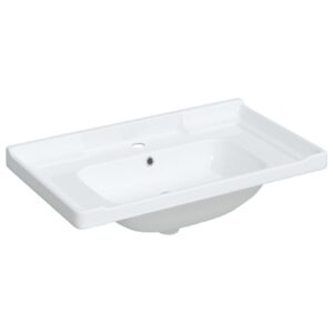 VidaXL keramikinis vonios praustuvas 81x48x23 cm  belsilt