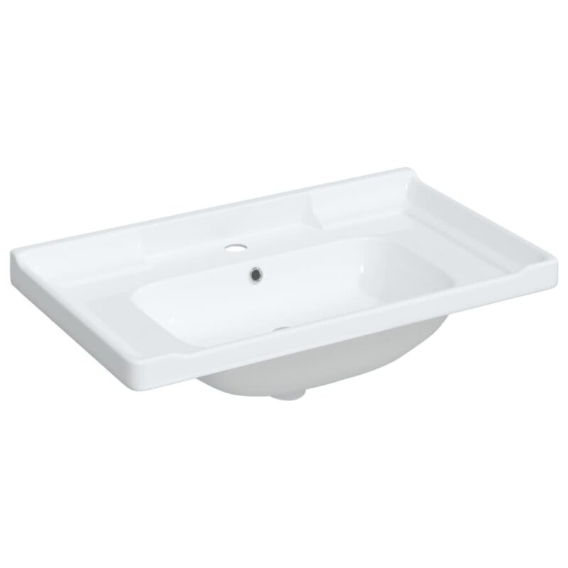 VidaXL keramikinis vonios praustuvas 81x48x23 cm  belsilt