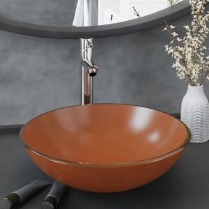 Vonios praustuvas vidaXL su maišytuvu ir vožtuvu 42 cm