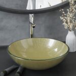 VidaXL vonios praustuvas su maišytuvu ir vožtuvu 42 cm