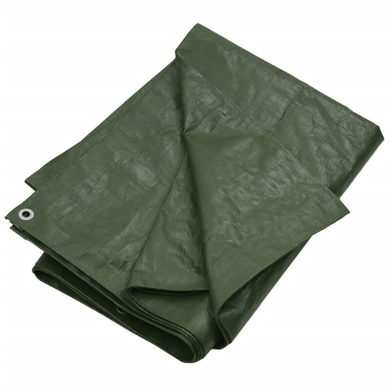 Žalias tentas vidaXL, 4x8m, 180g/m², Hdpe