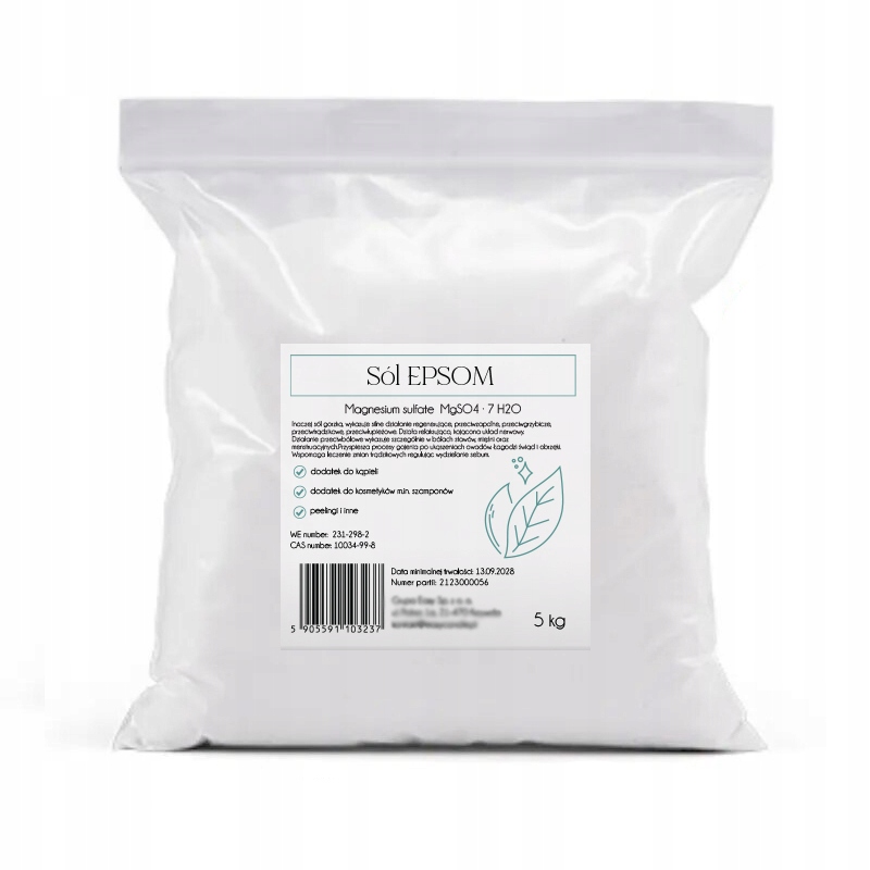 SIARCZANMAGNEZUSOLEPSOMANGIELSKACZYSTAGORZKADOKAPIELI5KG belsilt