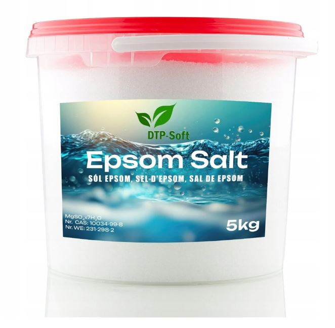 Epsomo druska (Epsom druska) – magnio sulfatas vonioms, pėdų vonelėms ir namų SPA