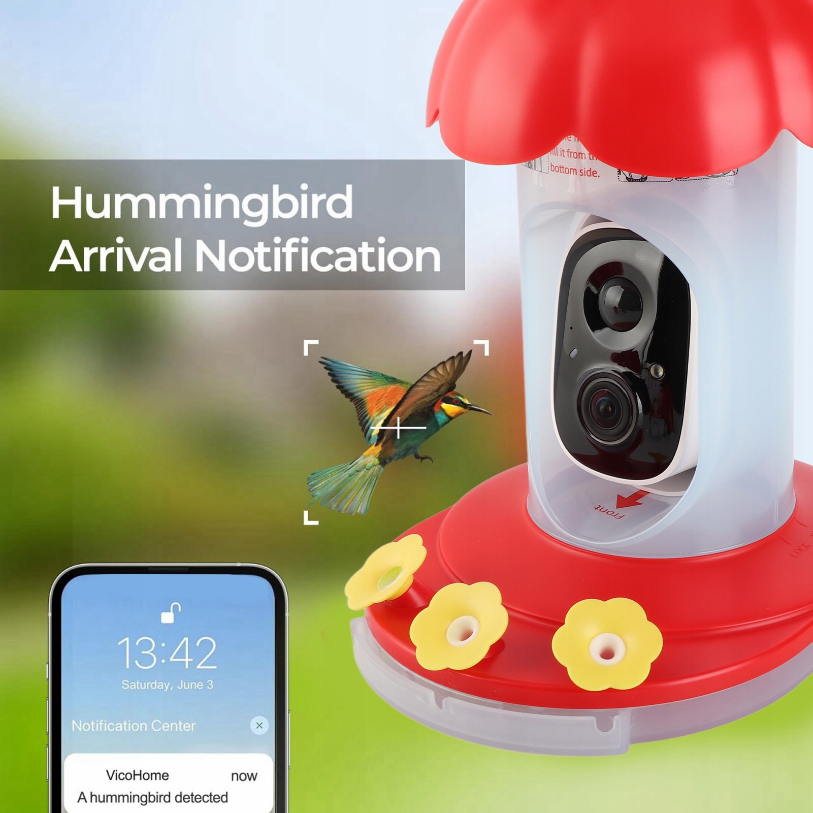 0dda9bf2460080c68bb6d70b882d belsilt Išmani paukščių lesyklėlė su kamera Full HD 1080p Wi Fi su AI paukščių atpažinimu su naktiniu matymu su PIR judesio jutikliu