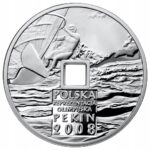 Lenkijos 10 zlotų Pekino olimpiados moneta 2008 m Ag 925