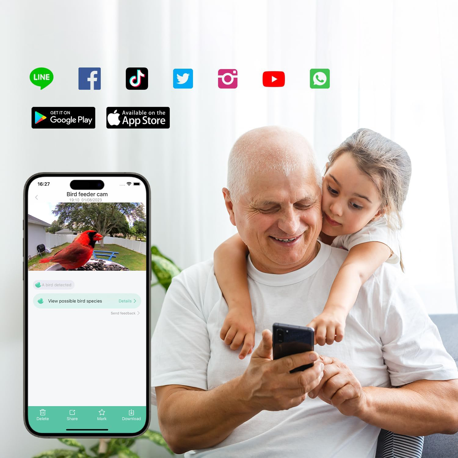 1f2db13f4b0cbdff865a3ae975af belsilt Išmani paukščių lesyklėlė su kamera 2K Wi Fi su saulės panele su AI paukščių atpažinimu su naktiniu matymu