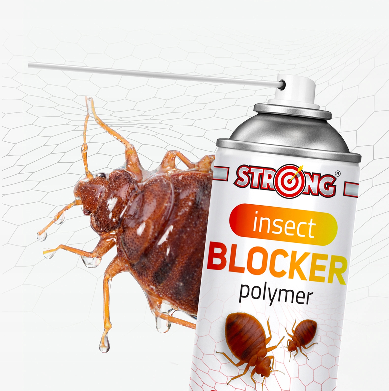 278e46e8430abae54e042e23ffab belsilt 2 vnt aerozolinė polimerinė priemonė nuo patalinių blakių STRONG Insect Blocker 400 ml