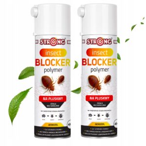 2 vnt. aerozolinė polimerinė priemonė nuo patalinių blakių STRONG Insect Blocker, 400 ml