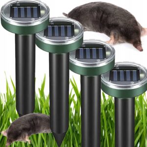 Solarinis kurmių pelėnų graužikų ir pelių atbaidytuvas 4 vnt