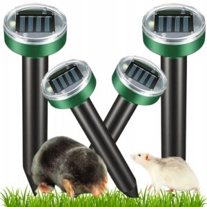 Solarinis ultragarsinis kurmių pelėnų ir graužikų atbaidytuvas 4 vnt