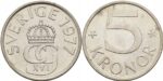Švedijos 5 kronų moneta 1977 m Karolis XVI Gustavas