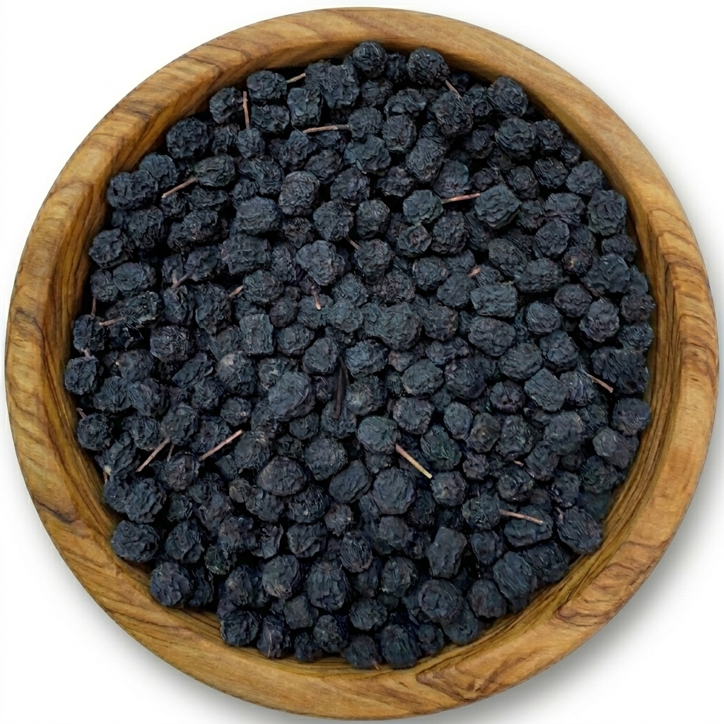 AroniaczarnaOwocaroniiBEZCUKRUsuszCERTYFIKATMysticGarden1kg belsilt Džiovintos aronijų uogos be pridėtinio cukraus 1 kg MysticGarden