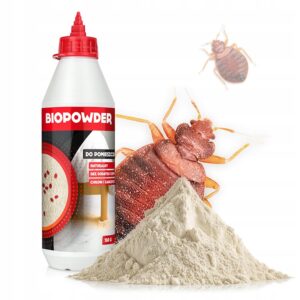 BIOPOWDERZWALCZAPLUSKWYSRODEKPROSZEKNAPLUSKWY150GSTRONG belsilt BIOPOWDER milteliai nuo patalinių blakių 150 g