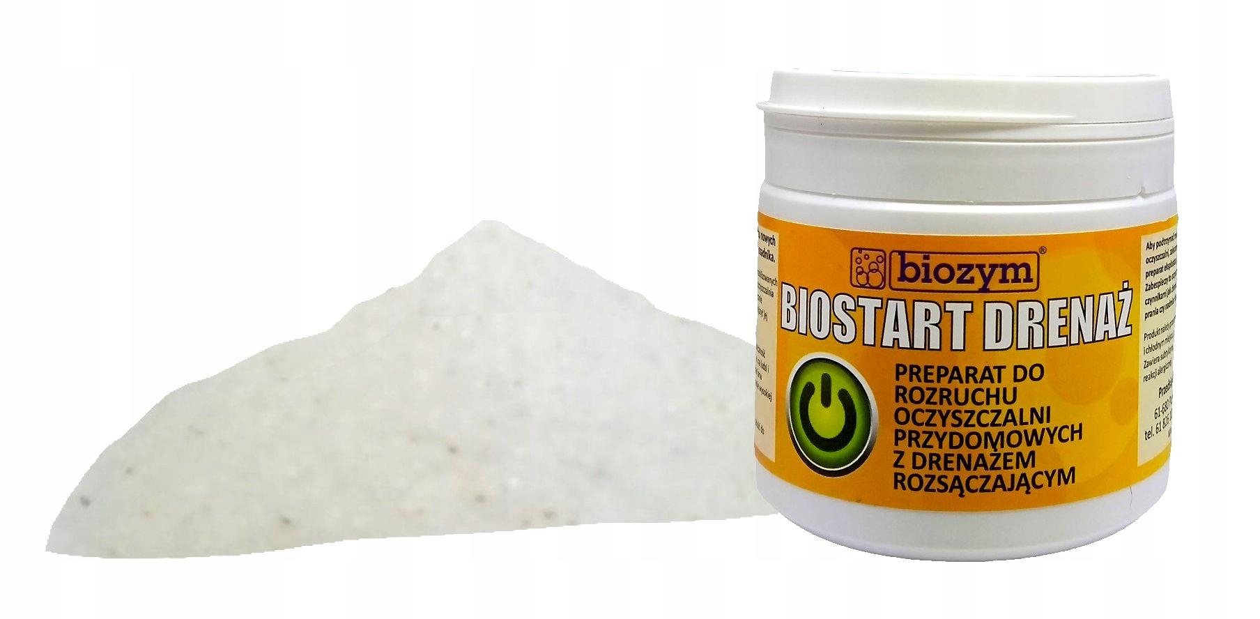 BIOSTARTDRENAZdorozruchuoczyszczalnizdrenazeProducentBiozym belsilt Bakterijos nuotekų valymui BioStart nuotekų valymo įrenginiams ir drenažui starteris sistemos paleidimui