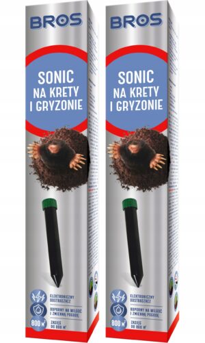 BROS Sonic kurmių, graužikų ir gyvačių atbaidymo priemonė, 2 vnt.