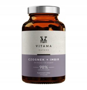 Vitama Nature česnako ir imbiero ekstraktas 840 mg 120 kapsulių