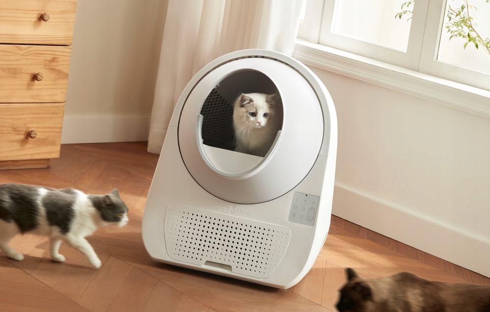 CatlinkInteligentnaSamoczyszczacaKuwetaDlaKotowProxLuxuryWifiKolorbialy belsilt