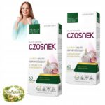 Ekstraktczosnku620mgOdpornoscTrawienieDetoksSerce100oryginal belsilt Česnako ekstraktas+ 620 mg virškinimui ir širdžiai