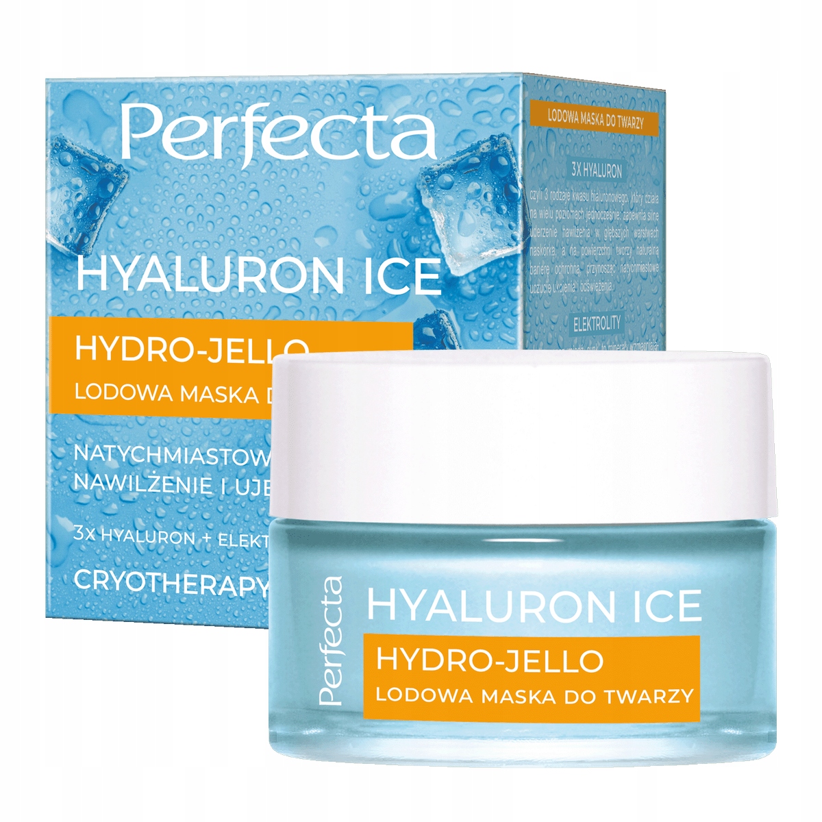 HYALURONMaskalodowaHydroJello belsilt Gelinė veido ledo kaukė hydro jello kasdienai