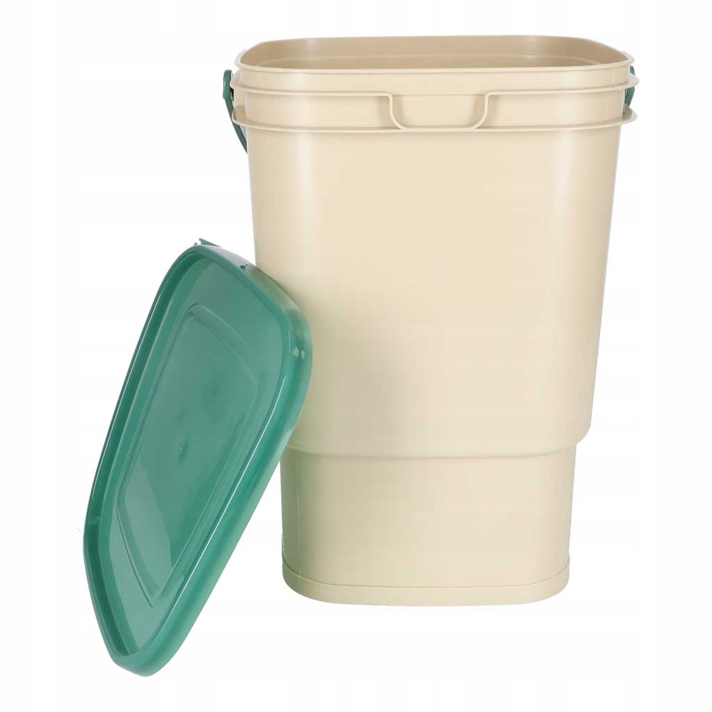 Virtuvinė komposto dėžė, 15 l, su čiaupu, žalia