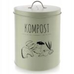 KOMPOSTOWNIKKUCHENNYNAODPADKIBIOZFILTREMZIELONYMETALOWY8L belsilt Virtuvės komposteris Vilde 8 l su anglies filtru metalinis žalias kasdieniam rūšiavimui