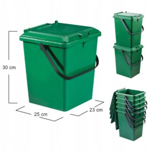 Komposto dėžė sodui 10 l plastikinė žalia Garantia
