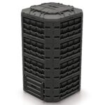 Komposto dėžė sodui, 1250 l, plastikinė, juoda, Prosperplast