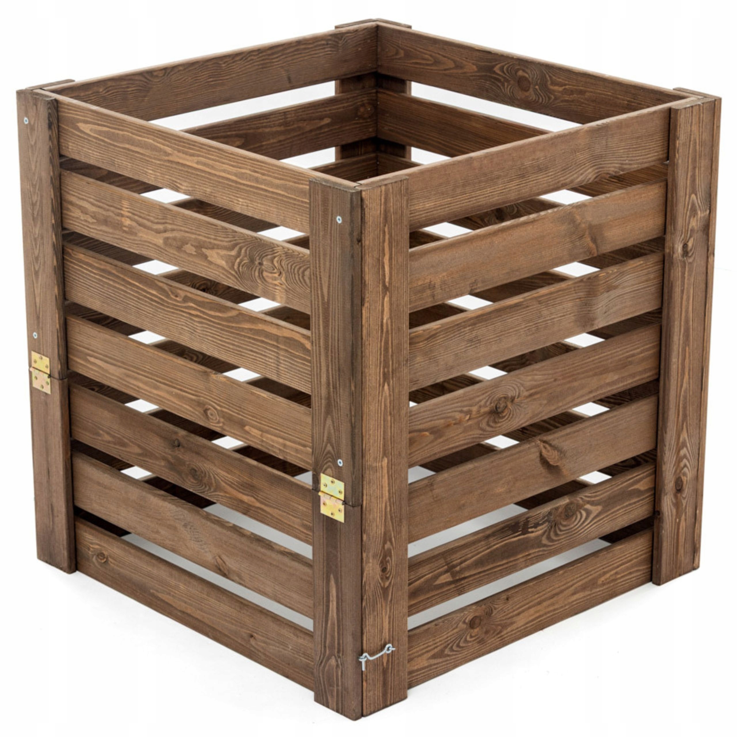 KompostownikDrewnianyOgrodowyImpregnowany80x80cmOtwieranyzKlapa512LProducentSunWood belsilt