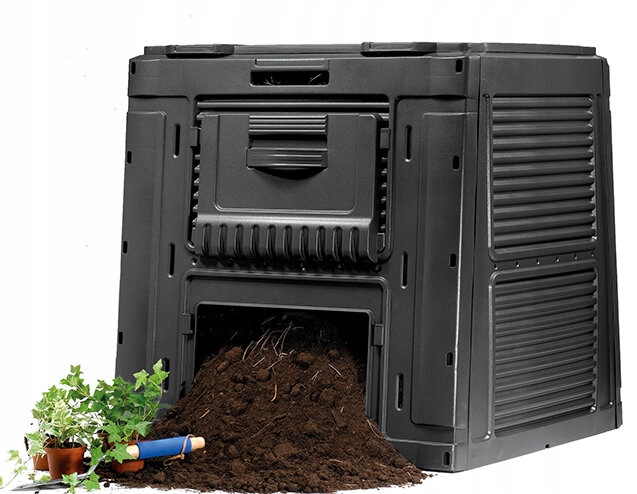 KompostownikKETEREComposter470LCzarnyProducentKeter belsilt Sodo komposteris Keter E Composter 470 l plastikinis juodas kiemo atliekoms