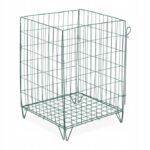 Komposto dėžė sodui, 120 l, metalinė, su ventiliacija, žalia