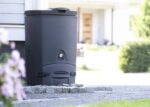 Komposto dėžė sodui, 200 l, naudojama visus metus, su ventiliacija, pilka